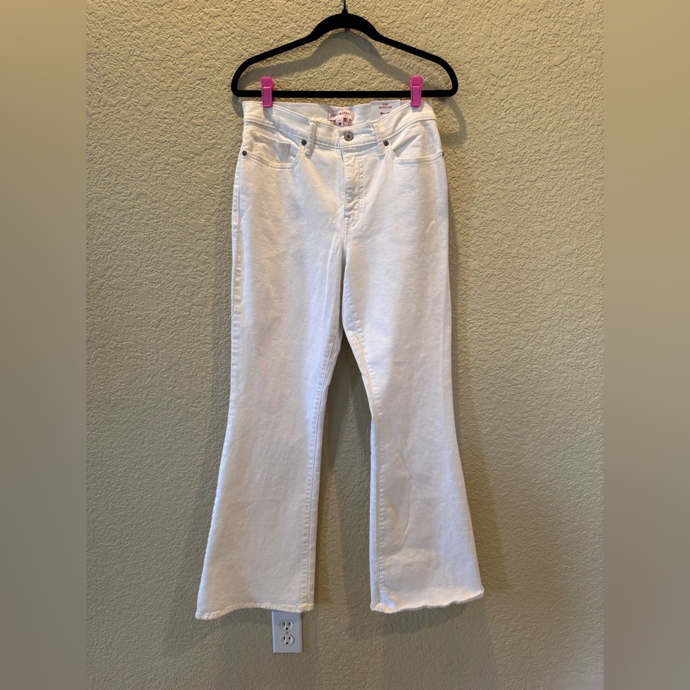 Lucky Jeans - White High Rise Flair Stretch Jeans